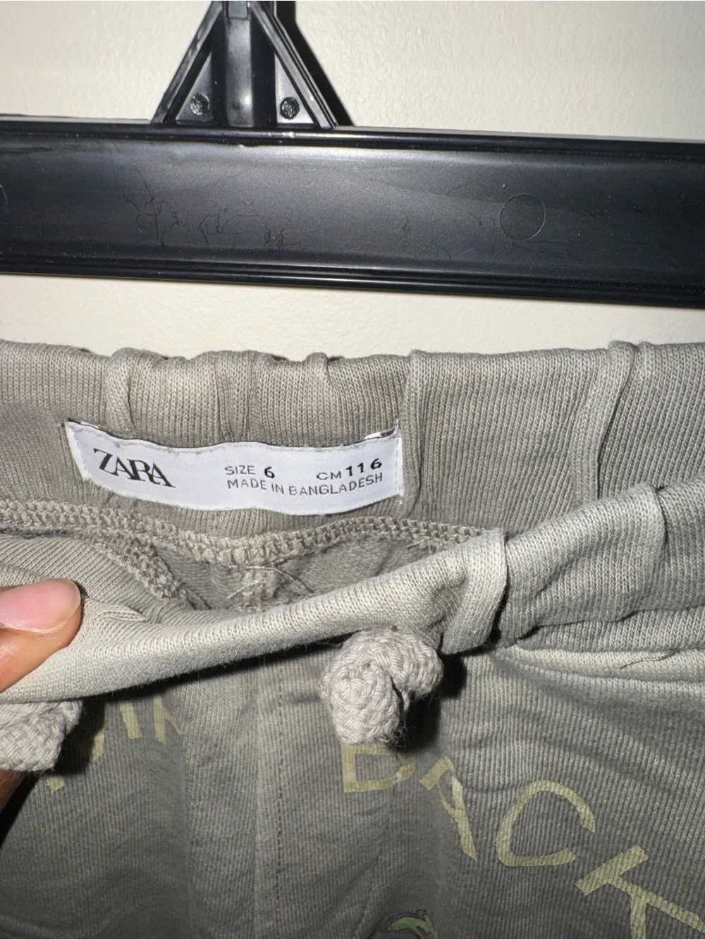 ‼️SALE‼️ Zara Gray Graphic 'Jump Back' Kids drawstring Shorts
